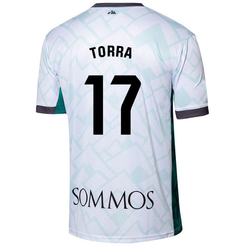 Criança Camisola Marc Torra #17 Verde Branco Alternativa 2024/25 Camisa