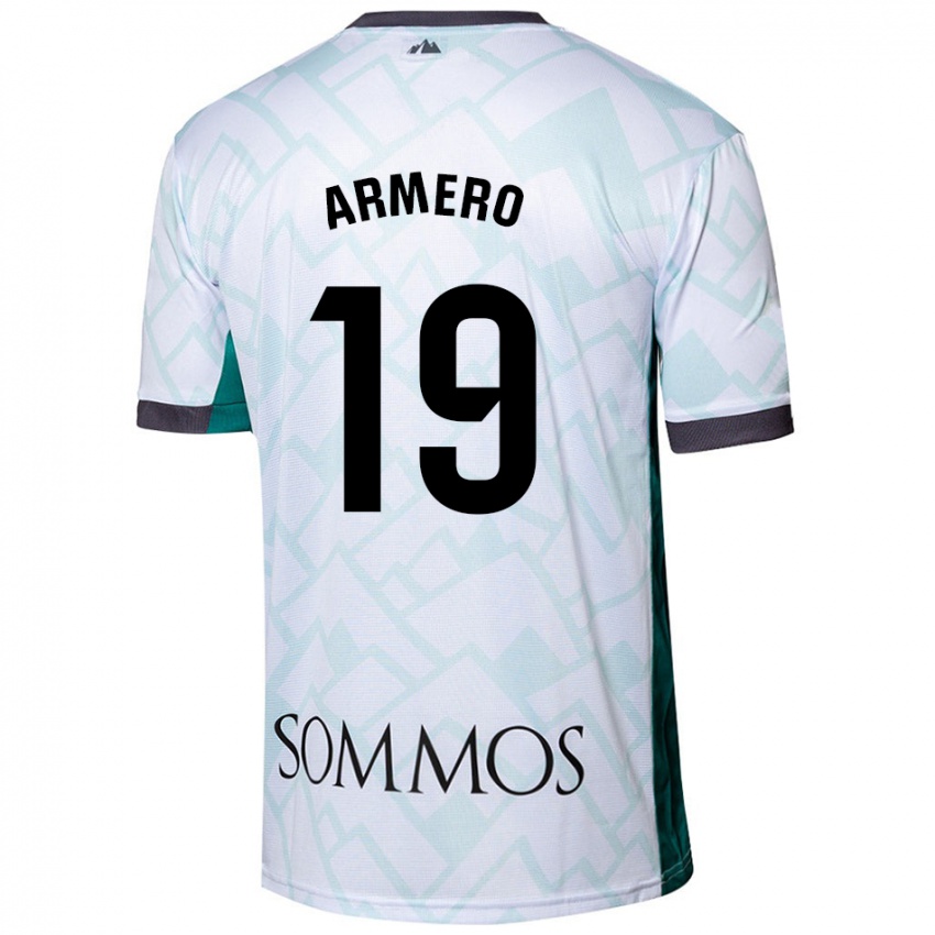 Criança Camisola Sergi Armero #19 Verde Branco Alternativa 2024/25 Camisa