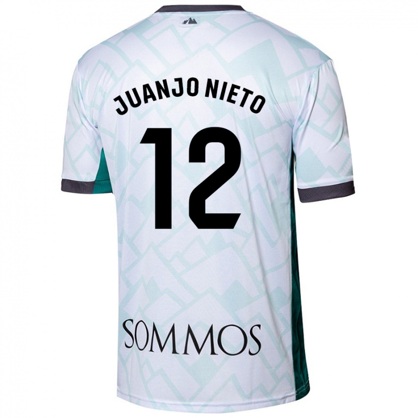 Criança Camisola Juanjo Nieto #12 Verde Branco Alternativa 2024/25 Camisa