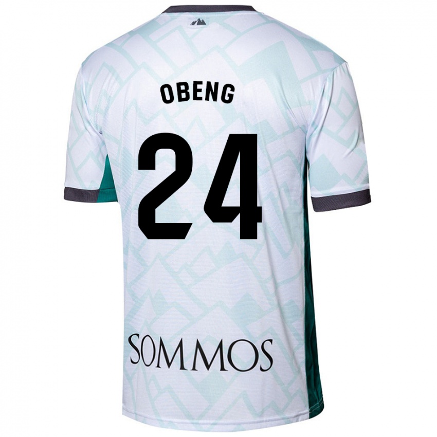 Criança Camisola Samuel Obeng #24 Verde Branco Alternativa 2024/25 Camisa