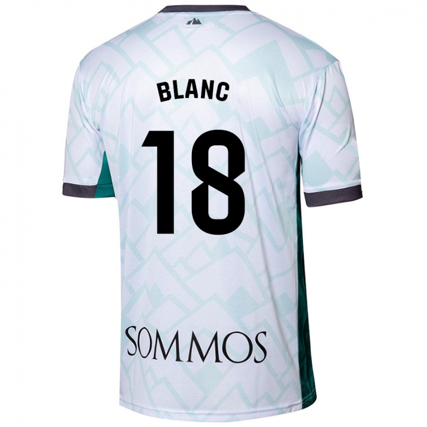 Criança Camisola Laia Blanc #18 Verde Branco Alternativa 2024/25 Camisa