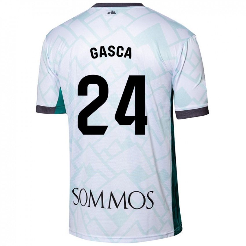 Criança Camisola Verónica Gasca #24 Verde Branco Alternativa 2024/25 Camisa