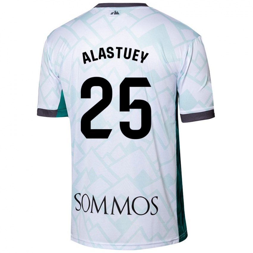 Criança Camisola Martina Alastuey #25 Verde Branco Alternativa 2024/25 Camisa