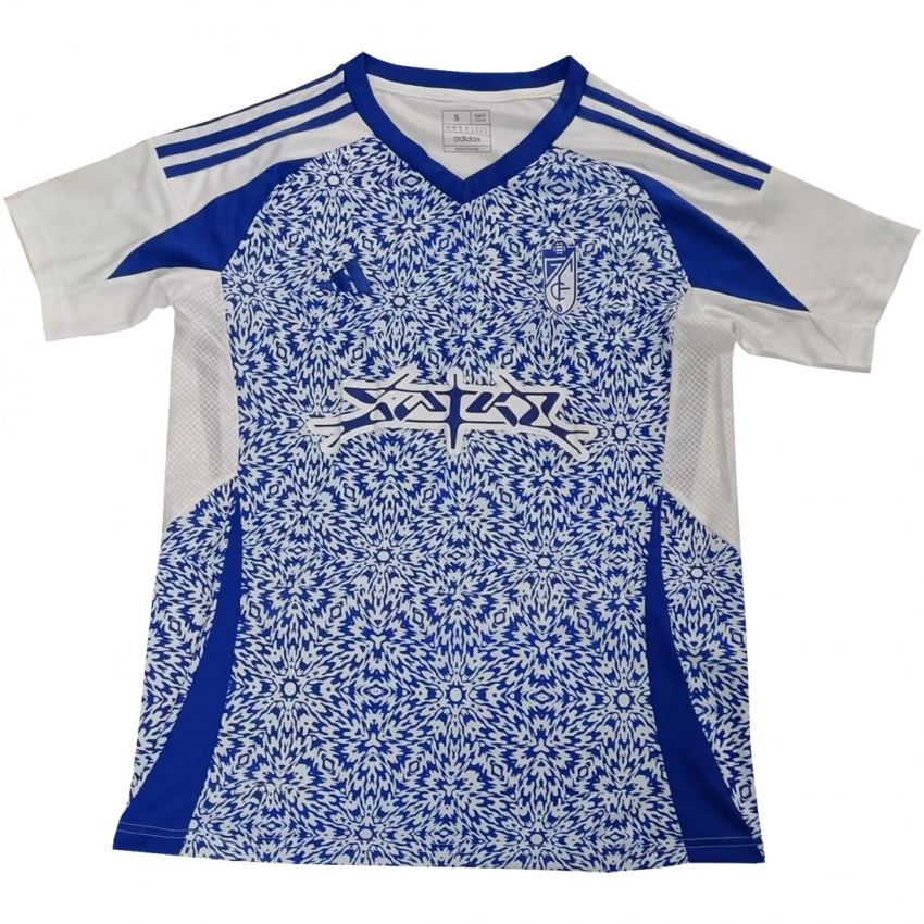 Criança Camisola Alba Pérez #12 Azul Branco Alternativa 2024/25 Camisa