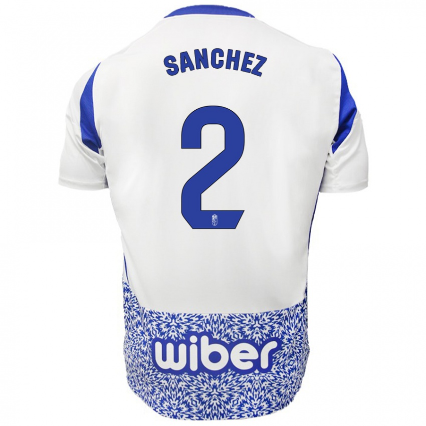 Criança Camisola Rubén Sánchez #2 Azul Branco Alternativa 2024/25 Camisa