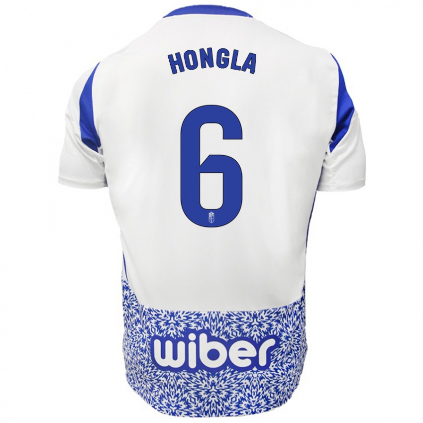 Criança Camisola Martin Hongla #6 Azul Branco Alternativa 2024/25 Camisa