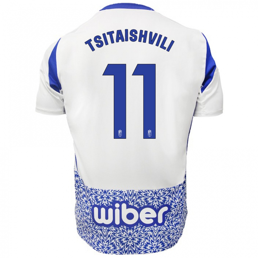 Criança Camisola Georgiy Tsitaishvili #11 Azul Branco Alternativa 2024/25 Camisa