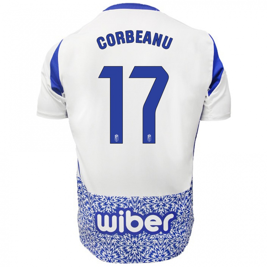 Criança Camisola Theo Corbeanu #17 Azul Branco Alternativa 2024/25 Camisa