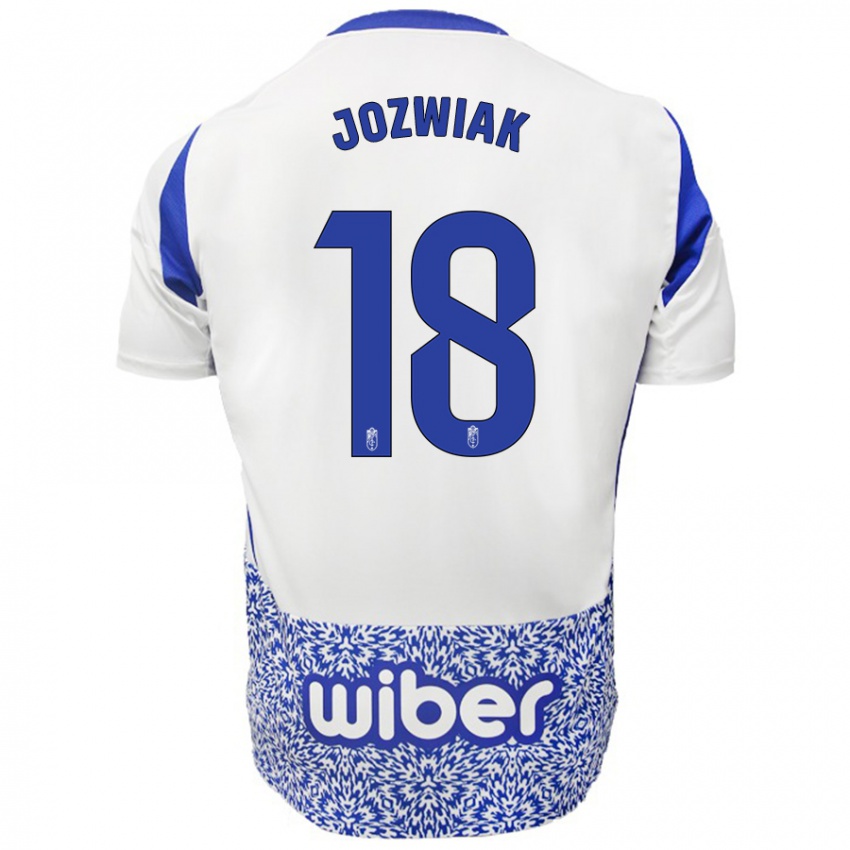 Criança Camisola Kamil Józwiak #18 Azul Branco Alternativa 2024/25 Camisa