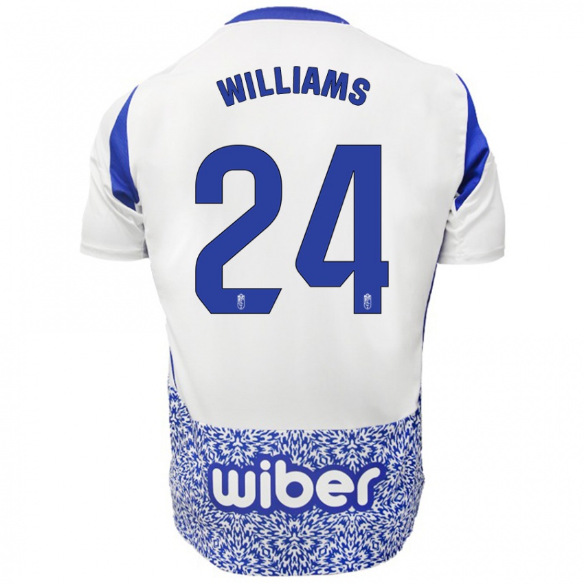 Criança Camisola Loïc Williams #24 Azul Branco Alternativa 2024/25 Camisa