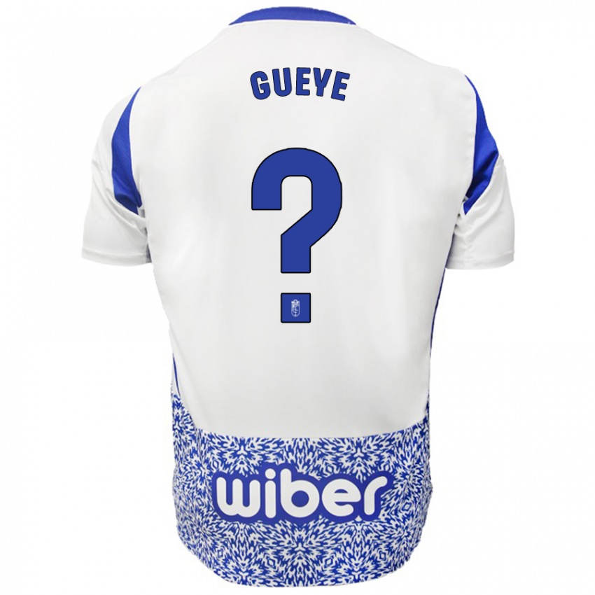 Criança Camisola David Gueye #0 Azul Branco Alternativa 2024/25 Camisa