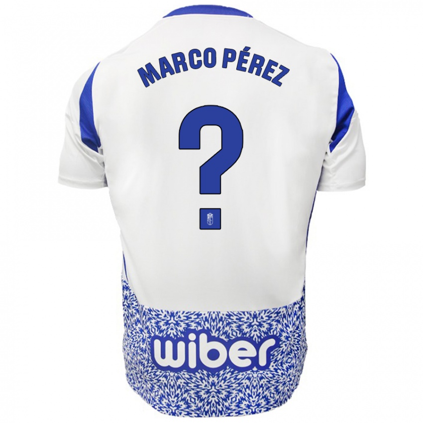 Criança Camisola Marco Pérez #0 Azul Branco Alternativa 2024/25 Camisa