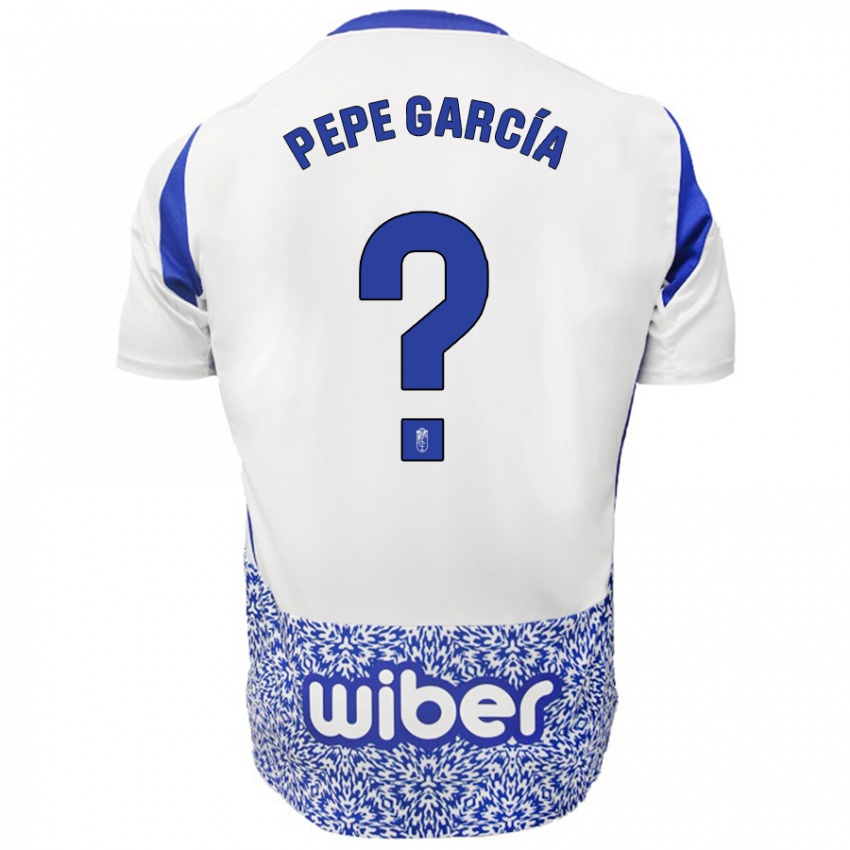 Criança Camisola Pepe García #0 Azul Branco Alternativa 2024/25 Camisa