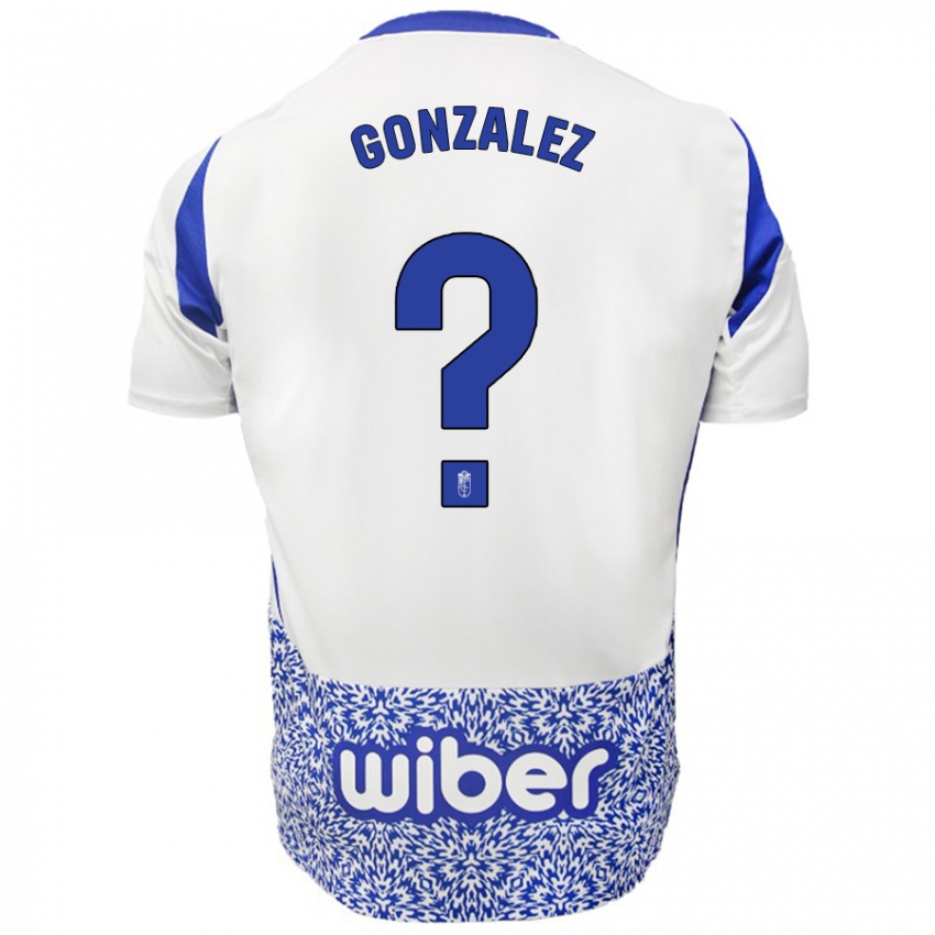 Criança Camisola Paco González #0 Azul Branco Alternativa 2024/25 Camisa