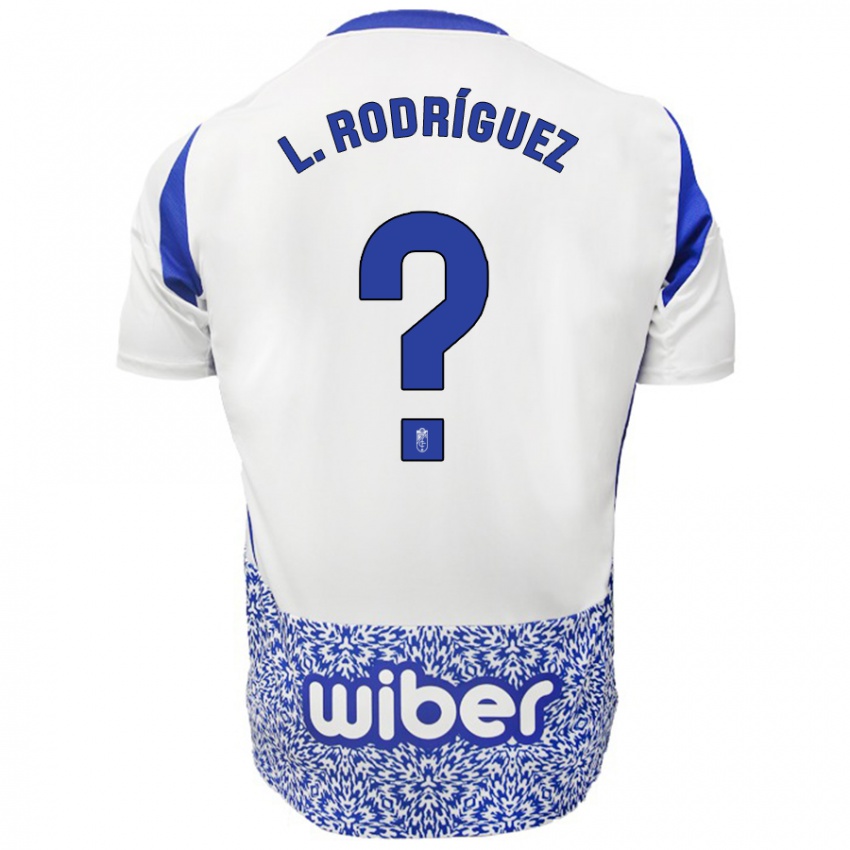 Criança Camisola Iker López Rodríguez #0 Azul Branco Alternativa 2024/25 Camisa