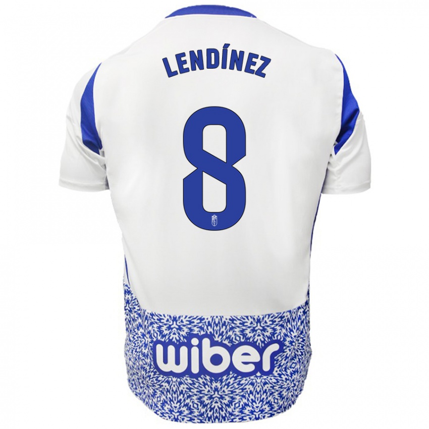 Criança Camisola Juanma Lendínez #8 Azul Branco Alternativa 2024/25 Camisa