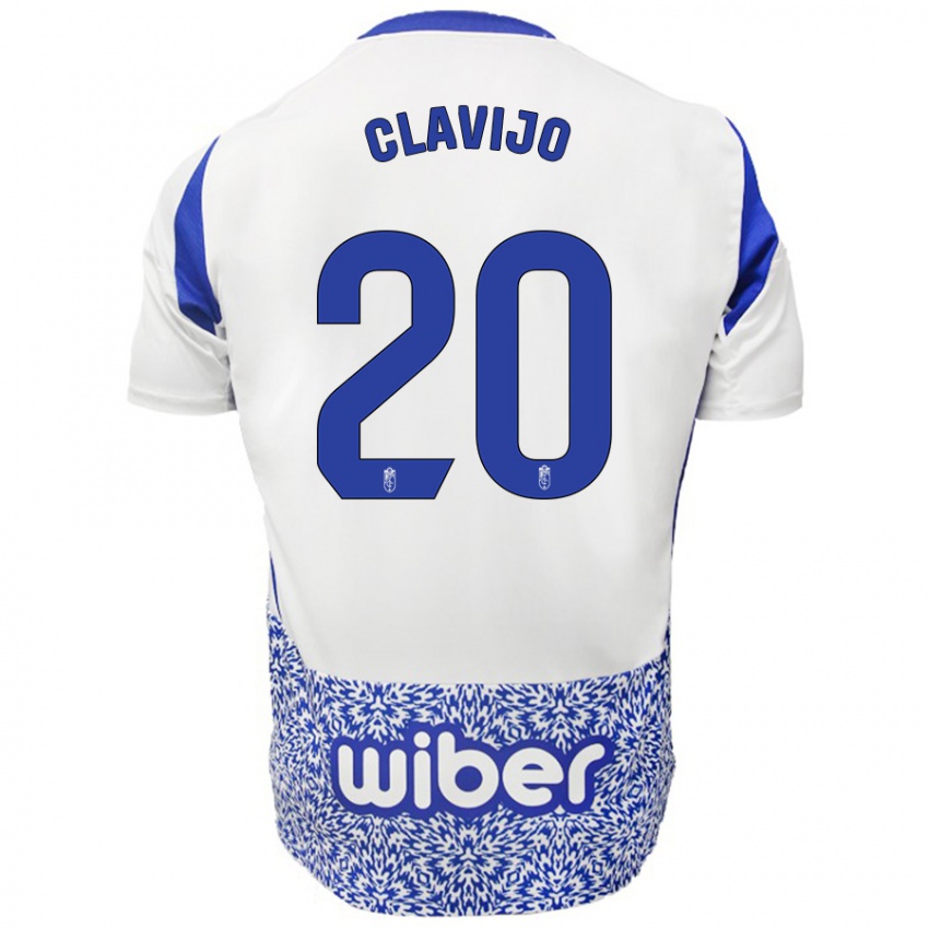 Criança Camisola Dani Clavijo #20 Azul Branco Alternativa 2024/25 Camisa