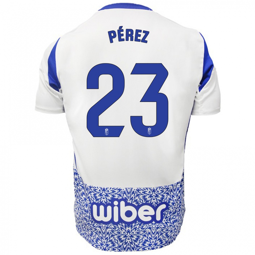 Criança Camisola Lucas Pérez #23 Azul Branco Alternativa 2024/25 Camisa