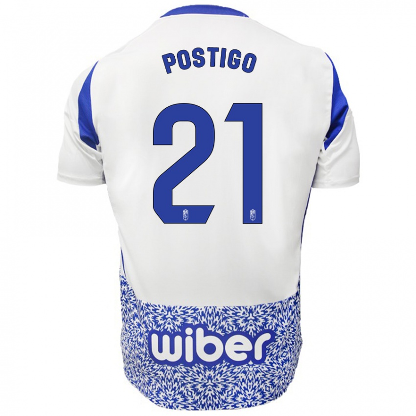 Criança Camisola Postigo #21 Azul Branco Alternativa 2024/25 Camisa