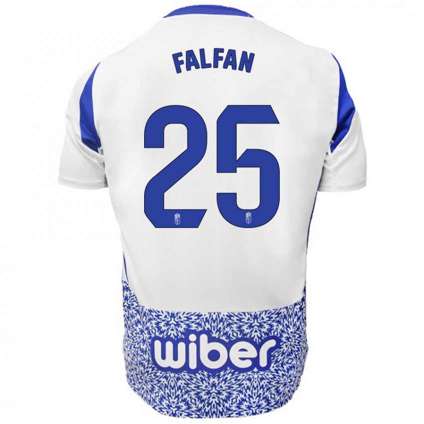 Criança Camisola Daiana Falfán #25 Azul Branco Alternativa 2024/25 Camisa