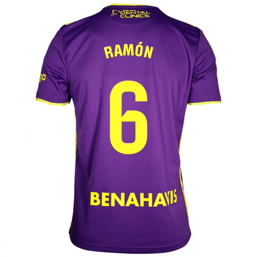 Criança Camisola Ramón Enríquez #6 Amarelo Roxo Alternativa 2024/25 Camisa