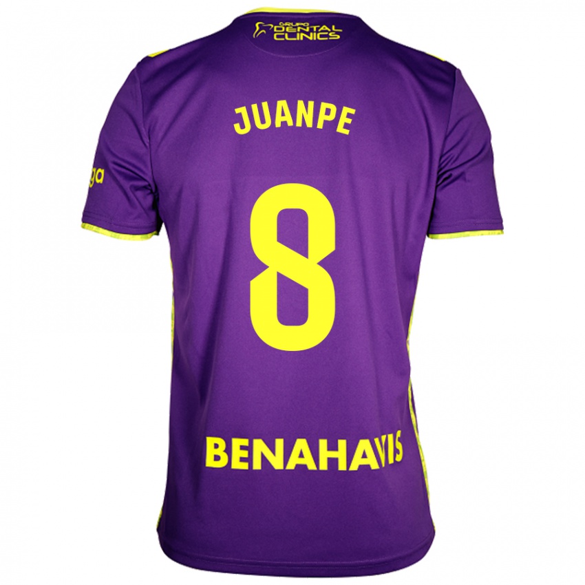 Criança Camisola Juanpe #8 Amarelo Roxo Alternativa 2024/25 Camisa