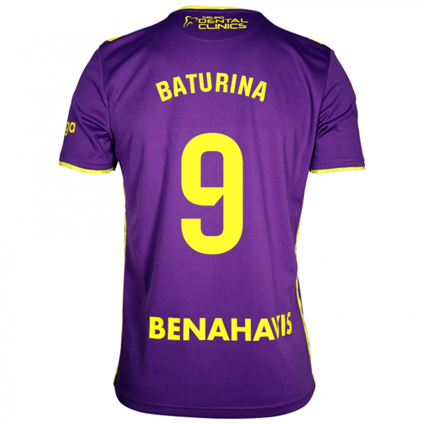 Criança Camisola Roko Baturina #9 Amarelo Roxo Alternativa 2024/25 Camisa