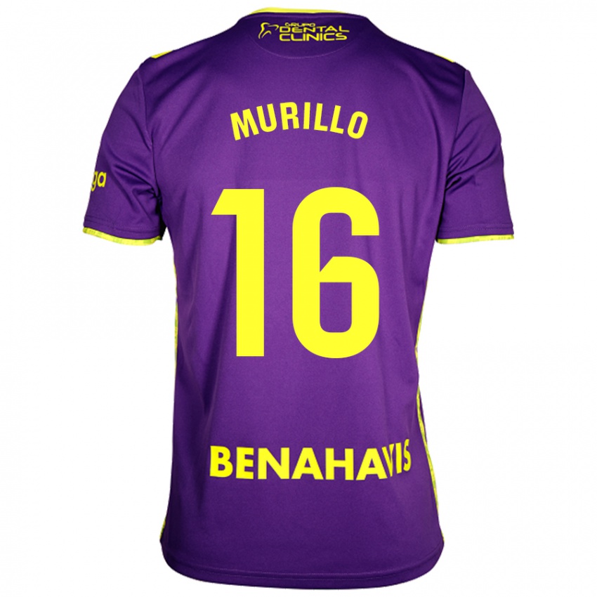 Criança Camisola Diego Murillo #16 Amarelo Roxo Alternativa 2024/25 Camisa