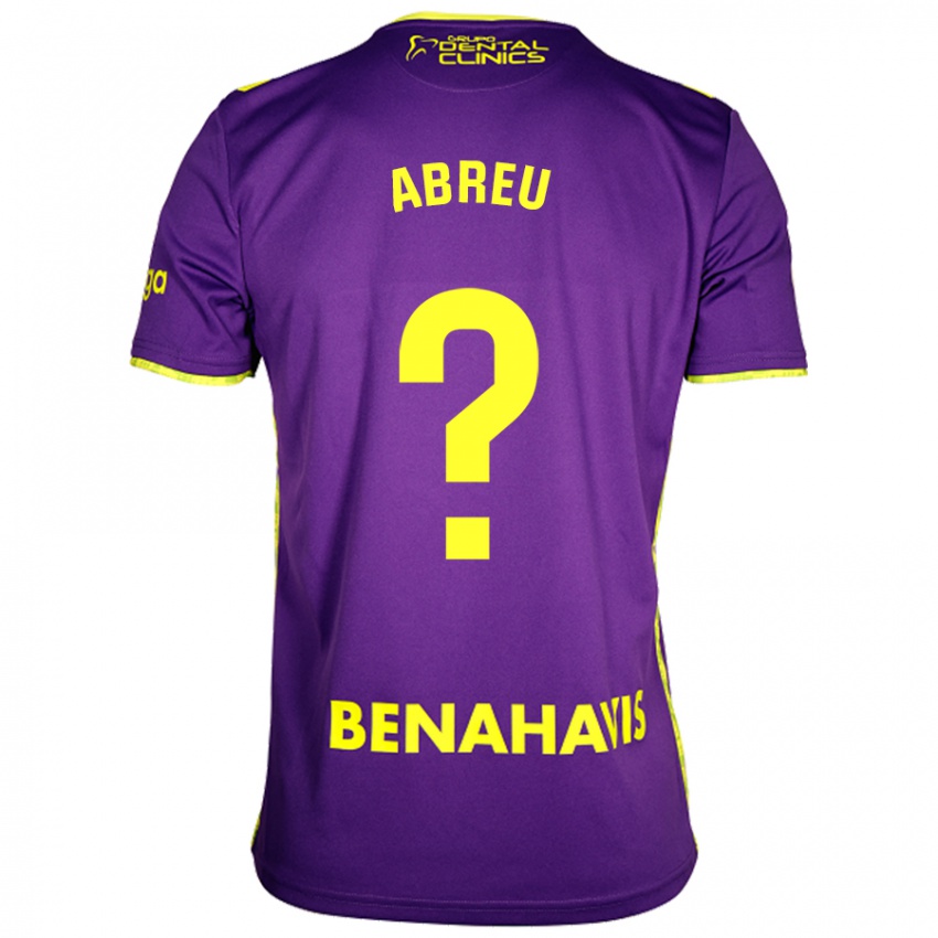 Criança Camisola Marco Abreu #0 Amarelo Roxo Alternativa 2024/25 Camisa