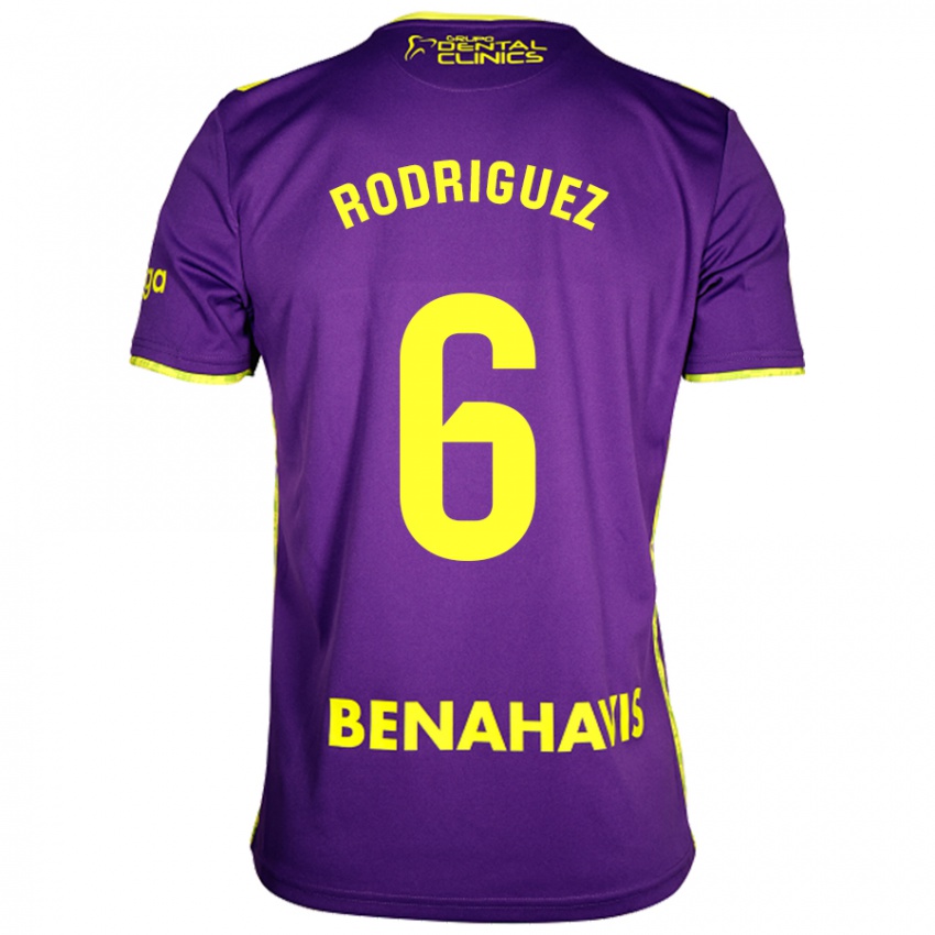 Criança Camisola Rafa Rodríguez #6 Amarelo Roxo Alternativa 2024/25 Camisa