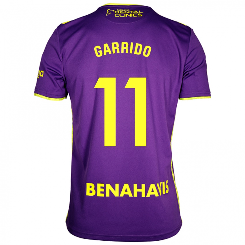 Criança Camisola Rafael Garrido #11 Amarelo Roxo Alternativa 2024/25 Camisa