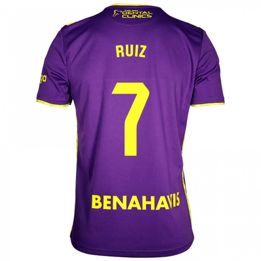 Criança Camisola María Ruiz #7 Amarelo Roxo Alternativa 2024/25 Camisa