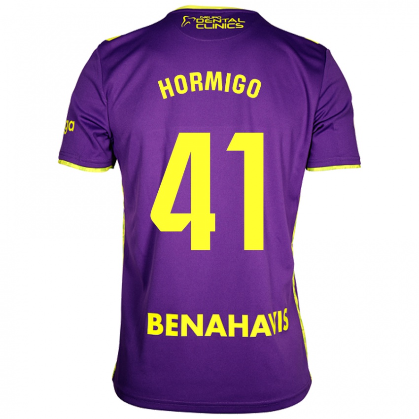 Criança Camisola Cintia Hormigo #41 Amarelo Roxo Alternativa 2024/25 Camisa