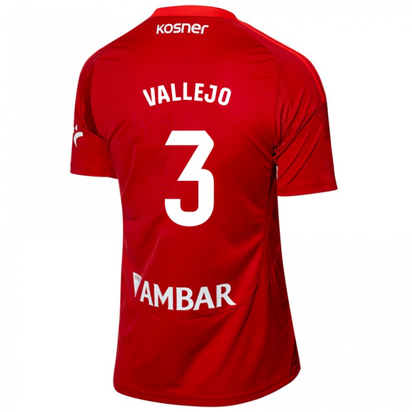 Criança Camisola Jaime Vallejo #3 Azul Branco Alternativa 2024/25 Camisa