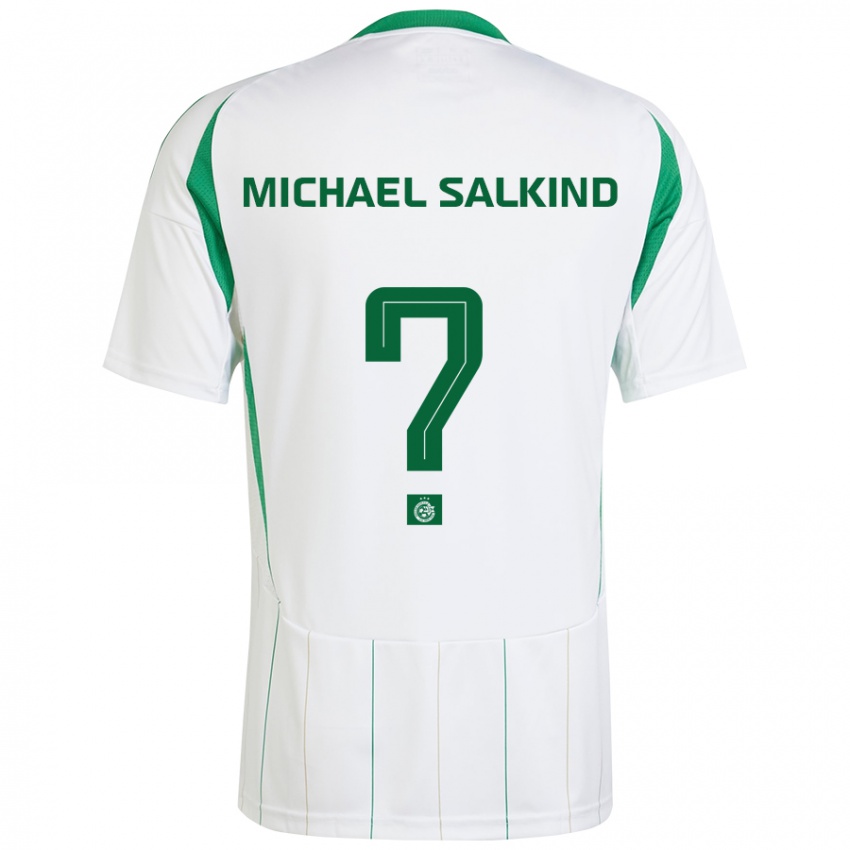 Criança Camisola Liav Michael Salkind #0 Verde Branco Alternativa 2024/25 Camisa