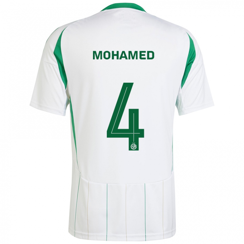 Criança Camisola Ali Mohamed #4 Verde Branco Alternativa 2024/25 Camisa