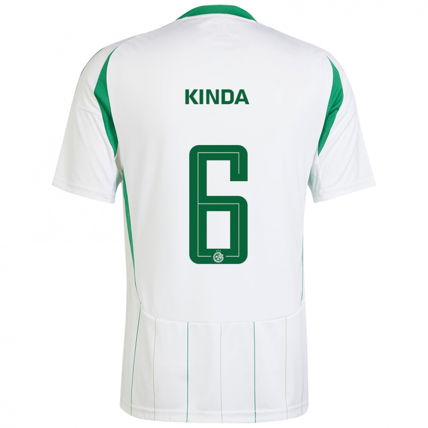 Criança Camisola Gadi Kinda #6 Verde Branco Alternativa 2024/25 Camisa