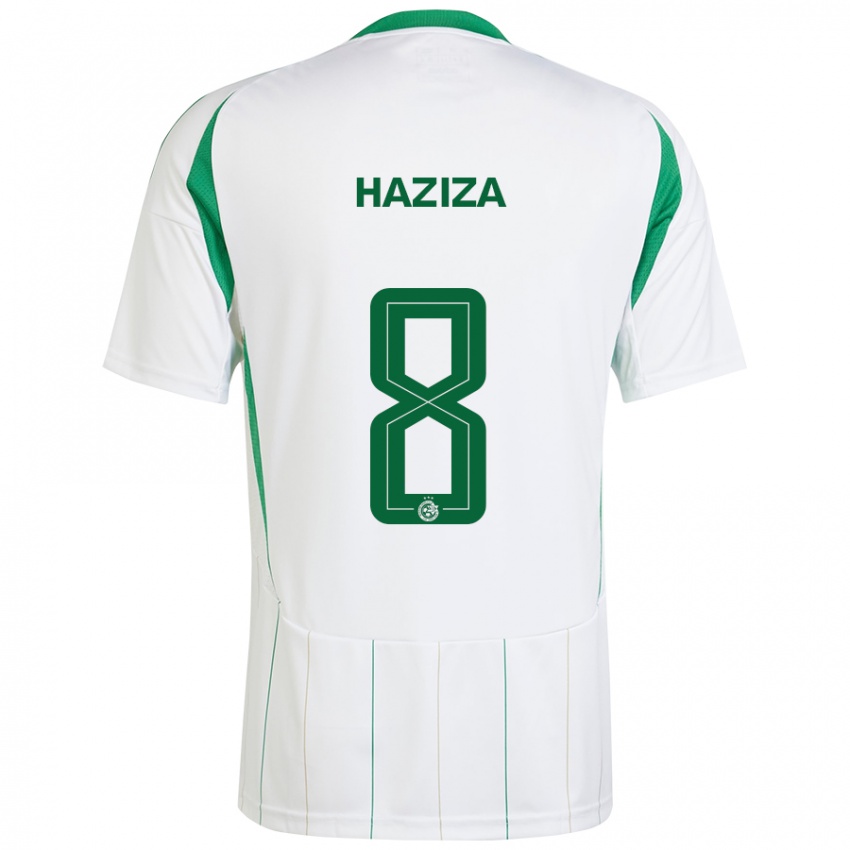 Criança Camisola Dolev Haziza #8 Verde Branco Alternativa 2024/25 Camisa