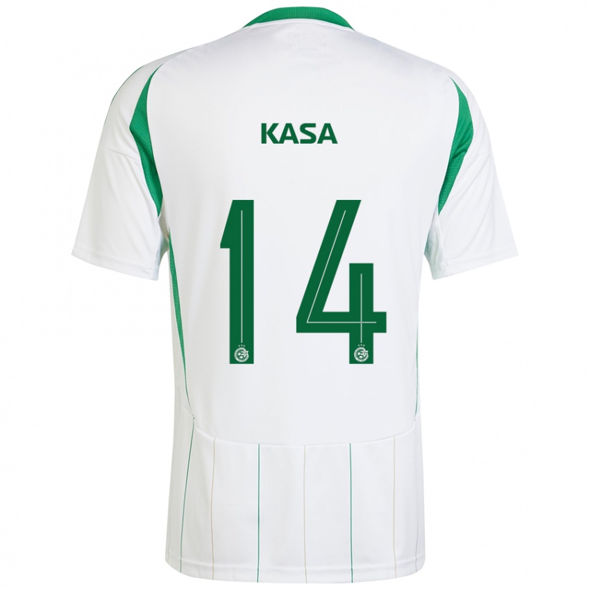 Criança Camisola Lior Kasa #14 Verde Branco Alternativa 2024/25 Camisa