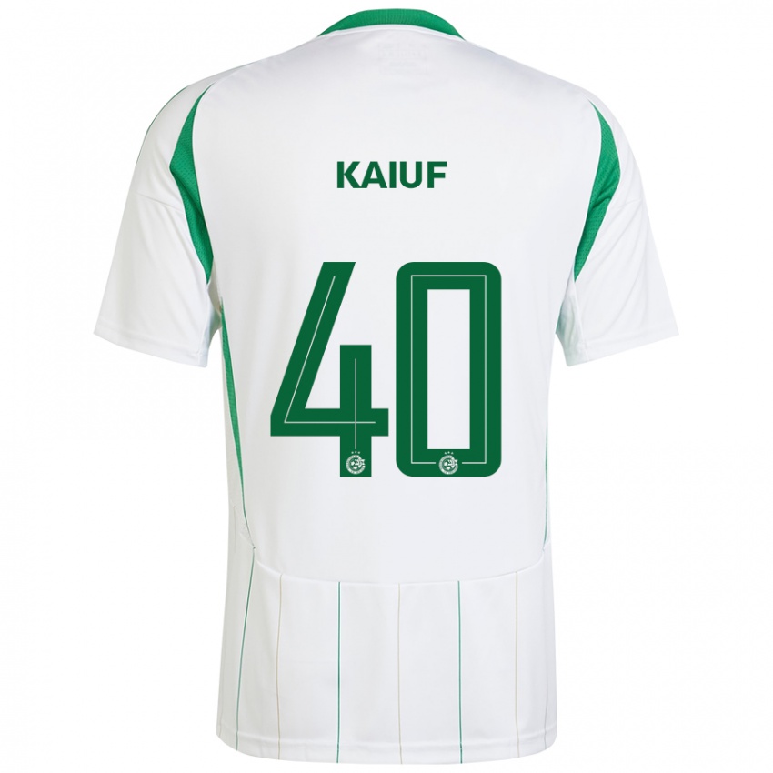 Criança Camisola Sharif Kaiuf #40 Verde Branco Alternativa 2024/25 Camisa