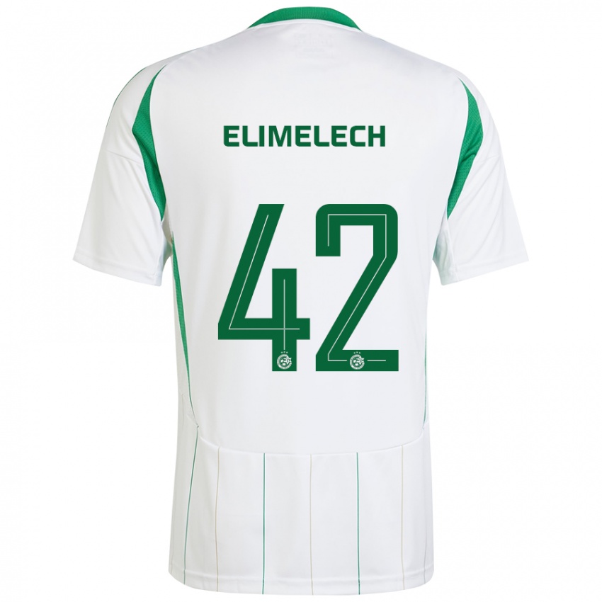 Criança Camisola Roey Elimelech #42 Verde Branco Alternativa 2024/25 Camisa