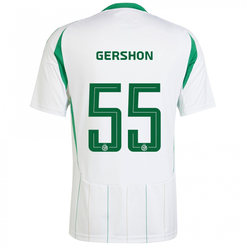 Criança Camisola Rami Gershon #55 Verde Branco Alternativa 2024/25 Camisa