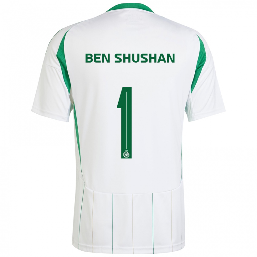 Criança Camisola Ori Ben Shushan #1 Verde Branco Alternativa 2024/25 Camisa