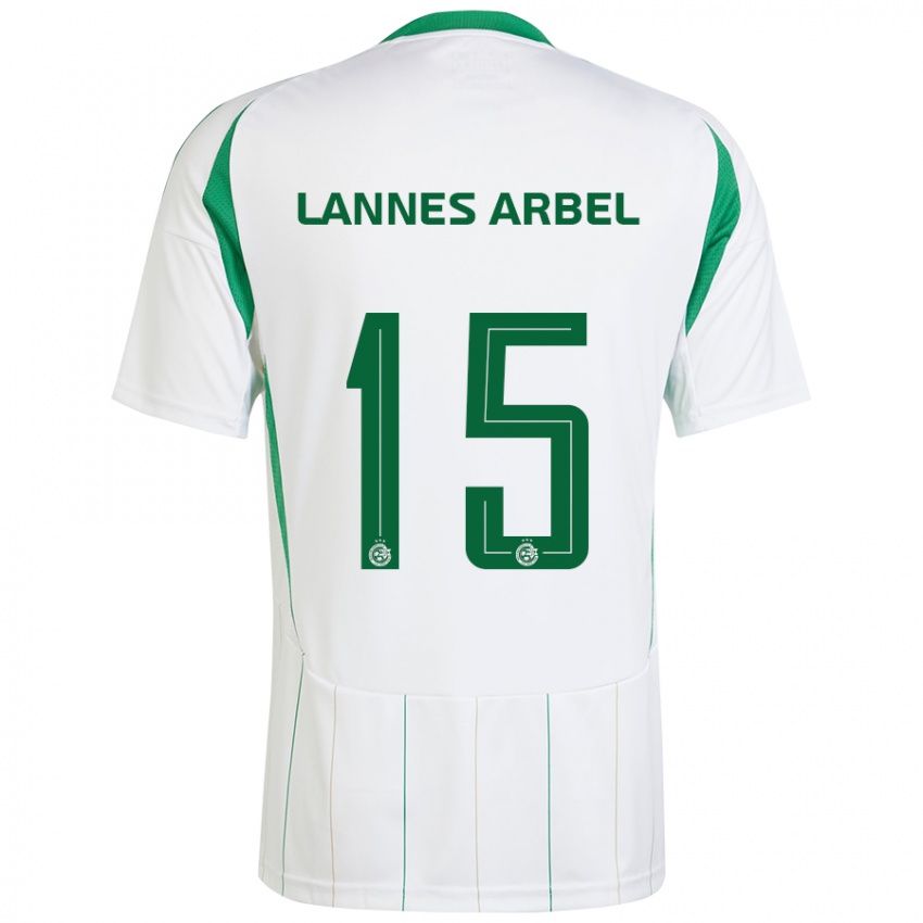 Criança Camisola Tomer Lannes Arbel #15 Verde Branco Alternativa 2024/25 Camisa