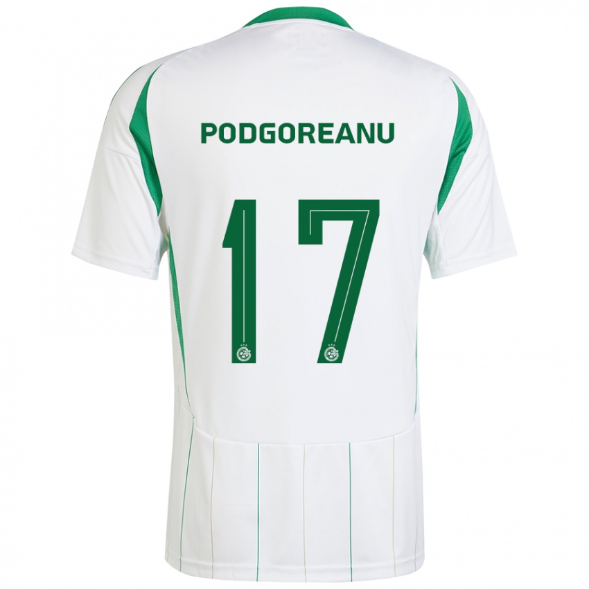 Criança Camisola Suf Podgoreanu #17 Verde Branco Alternativa 2024/25 Camisa