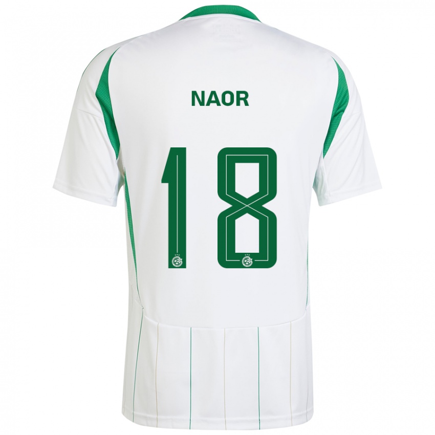 Criança Camisola Goni Naor #18 Verde Branco Alternativa 2024/25 Camisa