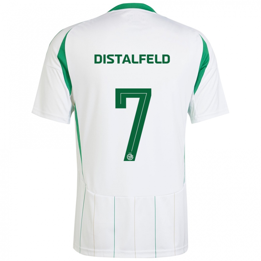 Criança Camisola Yanai Distalfeld #7 Verde Branco Alternativa 2024/25 Camisa