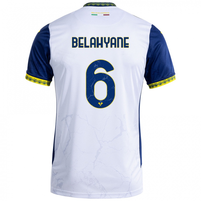 Criança Camisola Reda Belahyane #6 Azul Branco Alternativa 2024/25 Camisa