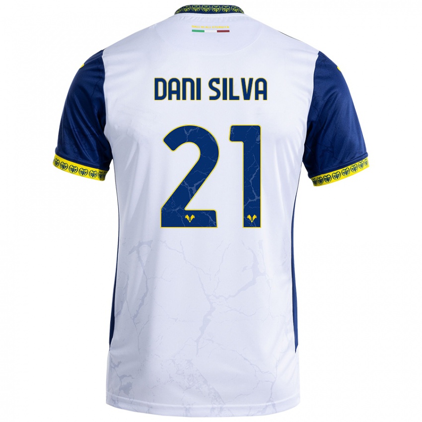 Criança Camisola Dani Silva #21 Azul Branco Alternativa 2024/25 Camisa