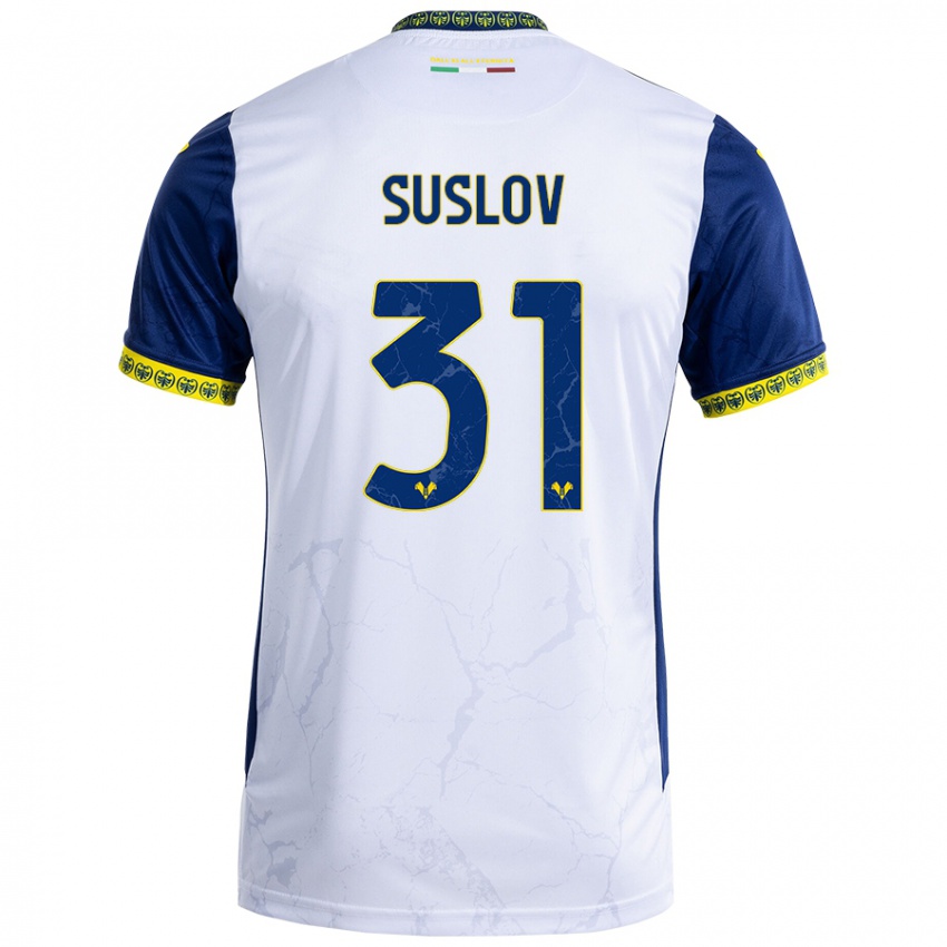 Criança Camisola Tomas Suslov #31 Azul Branco Alternativa 2024/25 Camisa